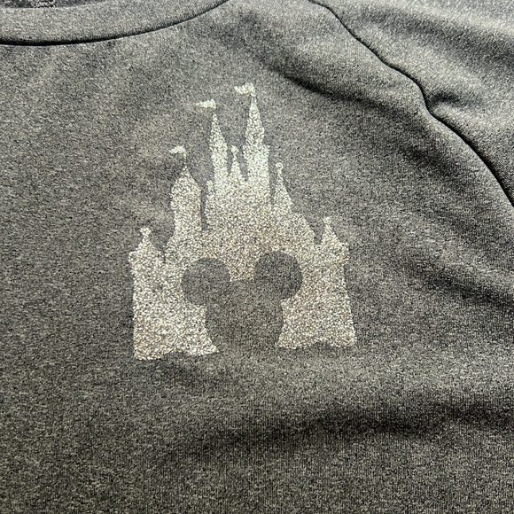Disney All In Motion Dri-Fit Glitter Magic Kingdom Mickey Logo T-shirt - Picture 2 of 3